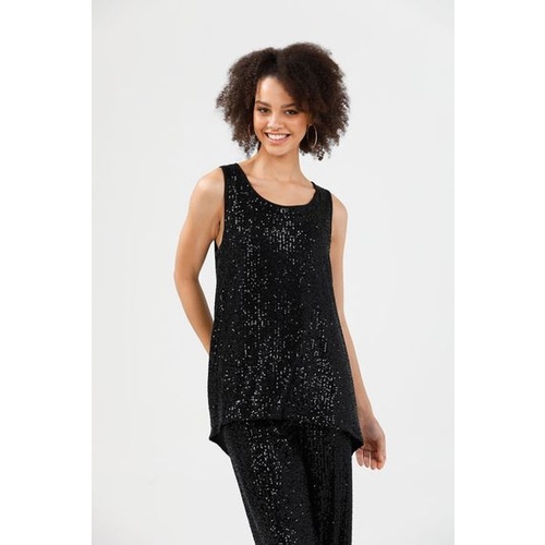 Brave+True-Numinous Top-Black Sparkle [Size: Medium]