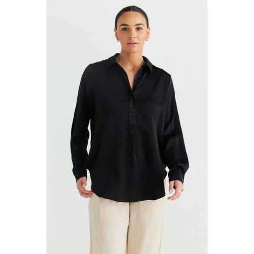 Brave+True Astrid Shirt - Black [Size: Small]
