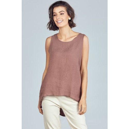 Brave+True Numinous Linen Top [Colour: Earth]