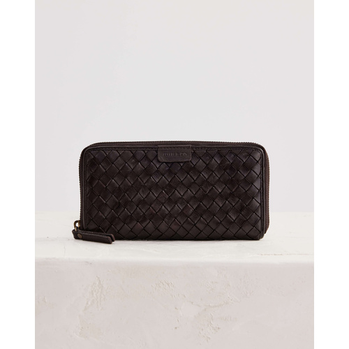 Juju & Co Large Basque Wallet - Chocolate