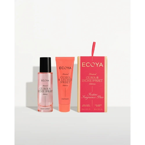 Ecoya Guava & Lychee Sorbet Festive Fragrance Duo