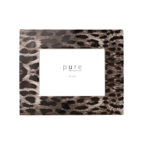 Pure-Elan Ceramic B&W Cheetah Print Frame