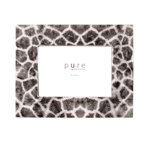 Pure-Elan Ceramic B&W Giraffe Print Frame