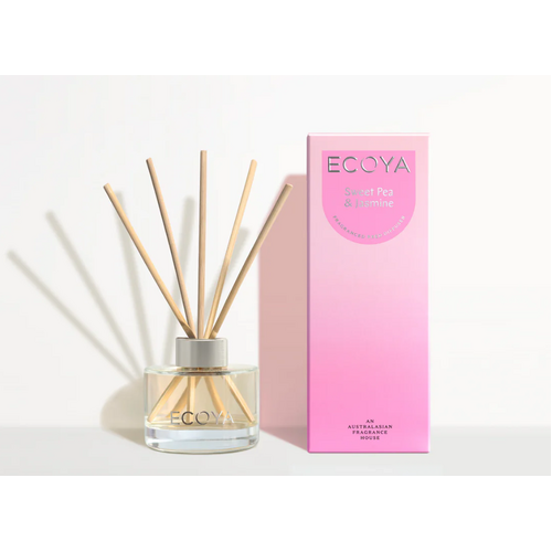 Ecoya Mini Reed Diffuser 50ml - Sweet Pea & Jasmine