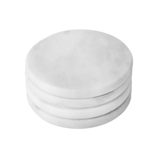Davis & Waddell Fine Foods Nuvolo Marble Coasters Set 4 - Grey