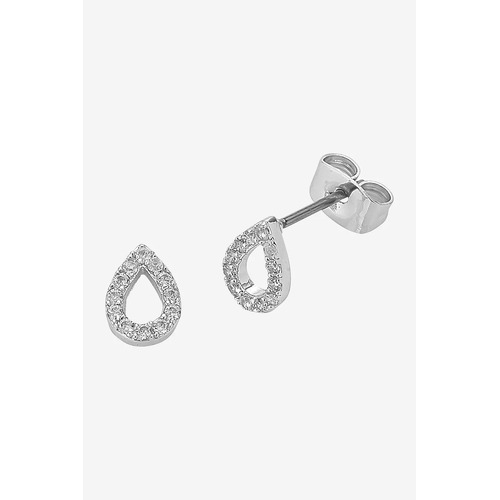 Liberte Petite Diamond Earring - Silver