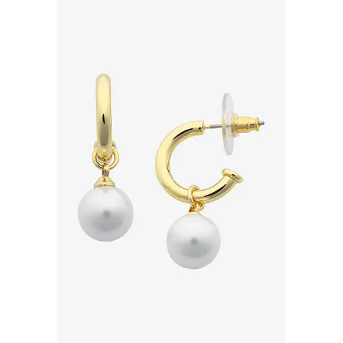 Liberte Fleur Pearl Earrings - Gold