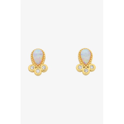 Liberte Lucy Gold Earring - Opal