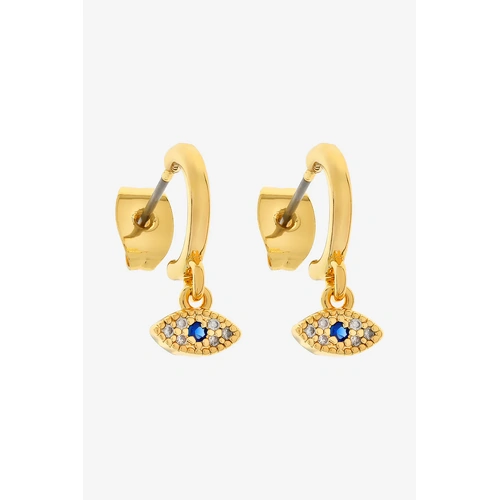 Liberte Mati Blue Huggie - Gold