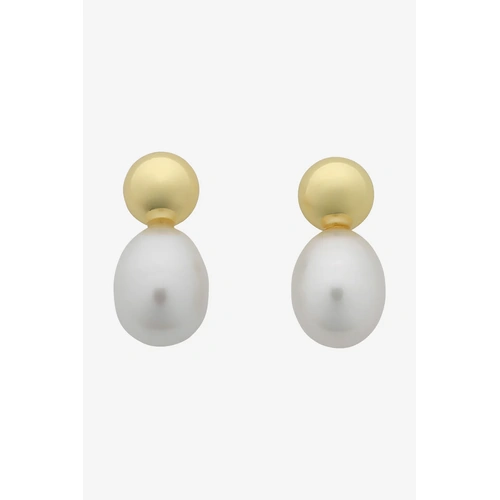 Liberte Cove Pearl Earrings - Gold