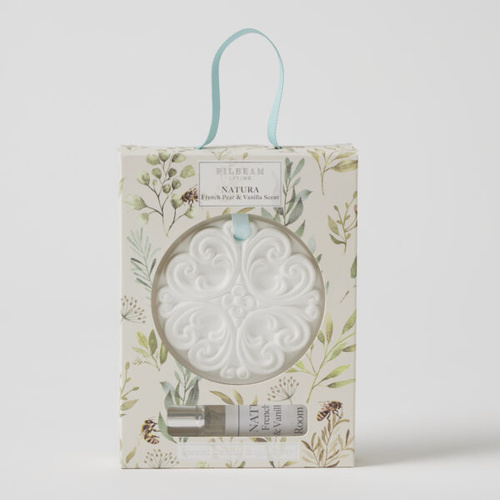 Pilbeam Living Natura Scented Ceramic Disc - French Pear & Vanilla