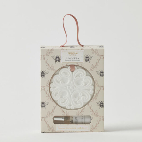 Pilbeam Living Lonicera Scented Ceramic Disc - Japanese Honeysuckle