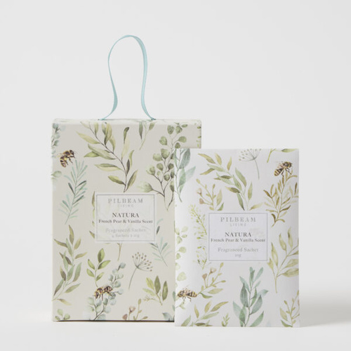 Pilbeam Living Natura Scented Mini Sachets Set 4 - French Pear & Vanilla