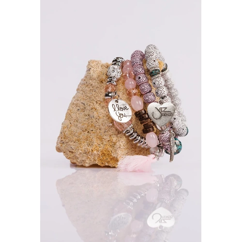 Jaz Flowers Stretchy Doodah Stack Bracelet - Eva