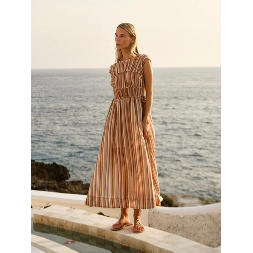 Fate + Becker Callista Midi Dress - Sandbar Stripe