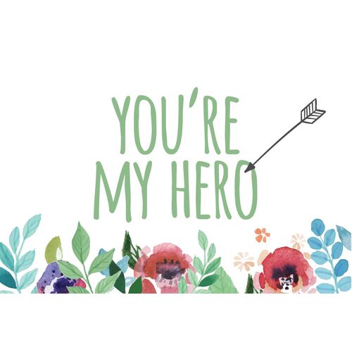 Nuovo You're My Hero Card
