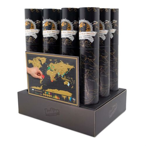 Luckies Scratch Map Deluxe Travel
