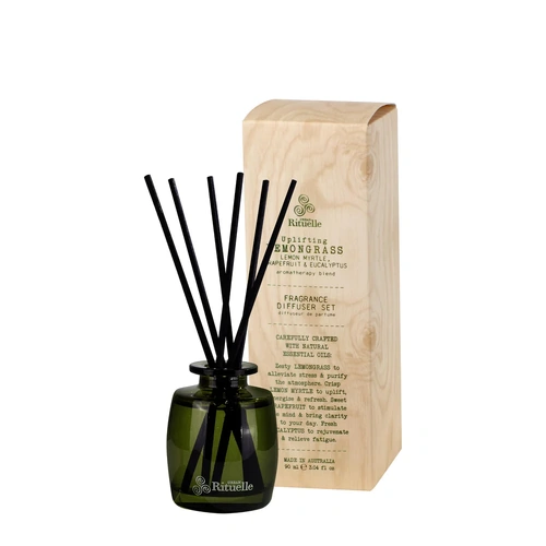 Urban Rituelle Lemongrass, Lemon Myrtle, Grapefruit & Eucalyptus Mini Fragrance Diffuser Set | 90ml