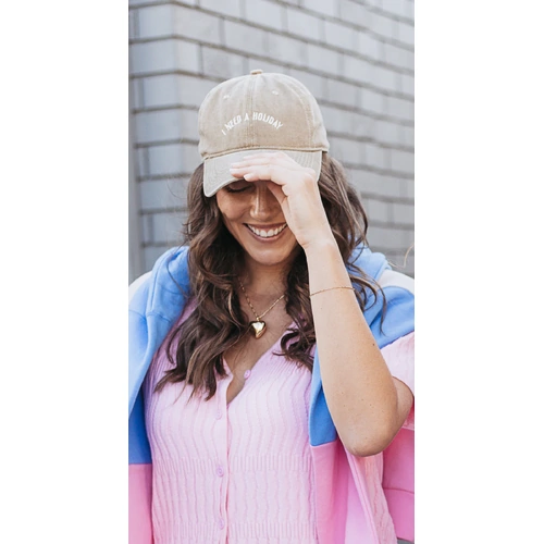 Feather + Noise Gigi Washed Denim Cap - Holiday Khaki