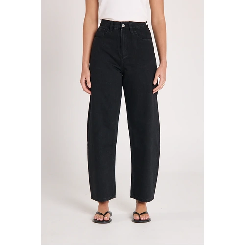 Feather + Noise Lola Barrel Jean - Black
