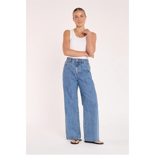 Feather + Noise Stevie Wide Leg Jean - Deep Blue