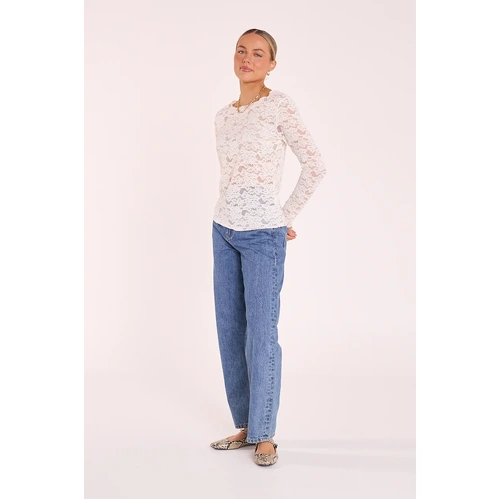 Feather + Noise Daniella Lace Top - Cream