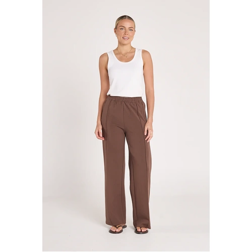 Feather + Noise Noah Wide Pant - Chocolate