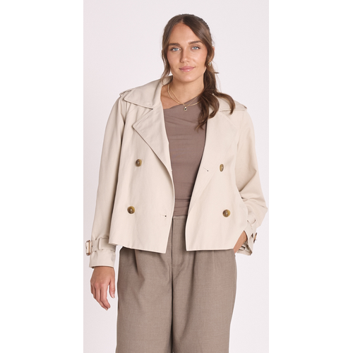 Feather + Noise Theo Trench - Stone