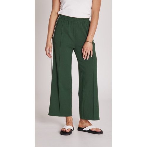 Feather + Noise Noah Cropped Pant - Green Stripe