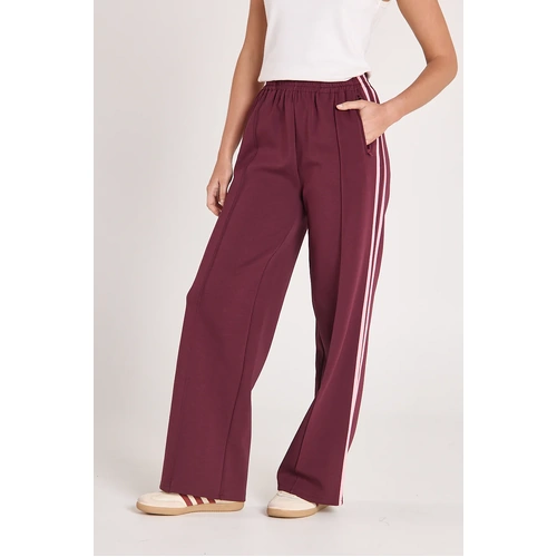 Feather + Noise Noah Wide Pant - Plum Pink Stripe
