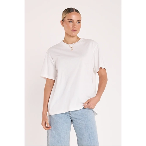 Feather + Noise Carter Tee - White