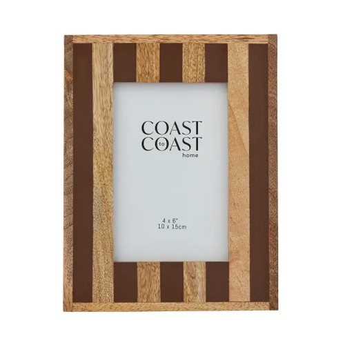 Coast To Coast Ceres Wooden/Resin 4X6 Frame 16X21cm - Cocoa