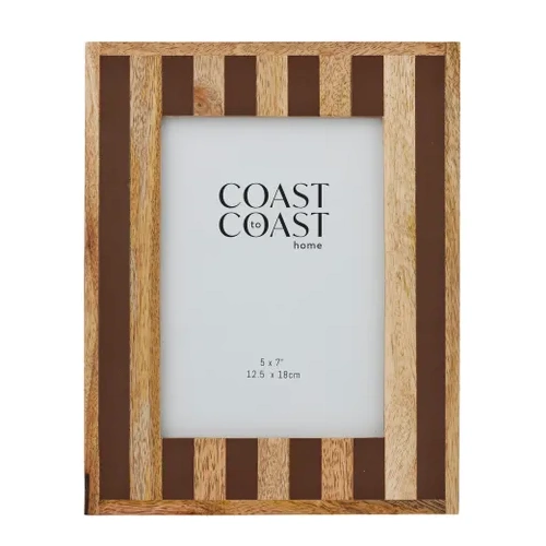 Coast To Coast Ceres Wooden/Resin 5x7 Frame 19x24cm - Cocoa