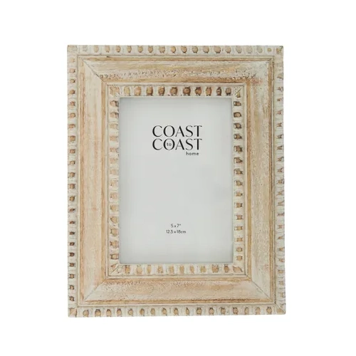 Coast to Coast Pearla 5x7 Wood Frame - White Wash