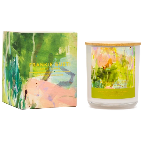 Frankie Gusti Artist Series Kate Eliza Candle - Pistachio + Salted Coconut