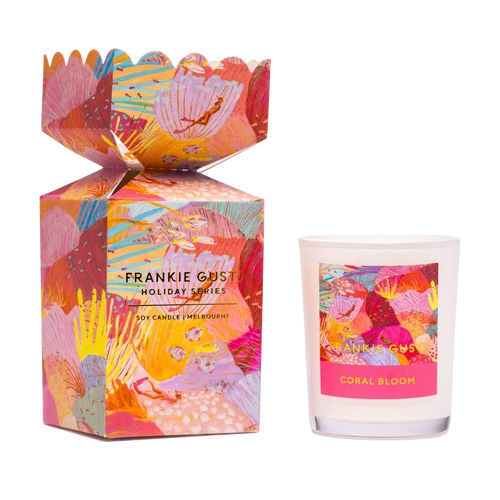 Frankie Gusti Holiday Series Ornament - Coral Bloom