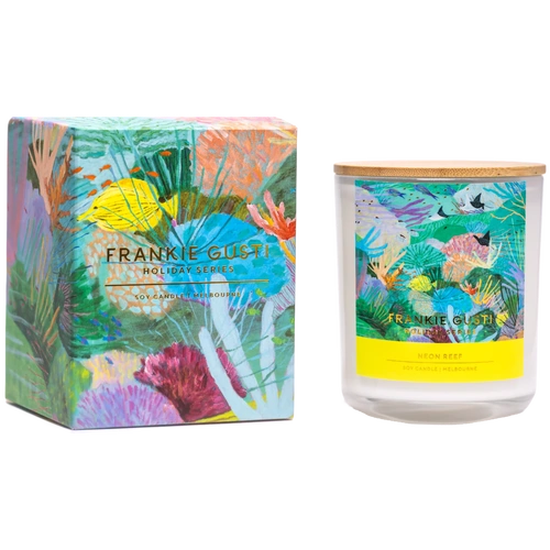 Frankie Gusti Holiday Series Candle - Neon Reef