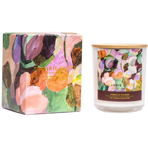 Frankie Gusti Art Series Jade Fisher Candle - Tobacco Flower