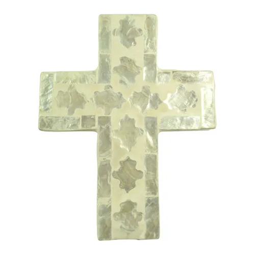 Coast to Coast Cheyenne Inlay Cross 11.5x15cm - Ivory