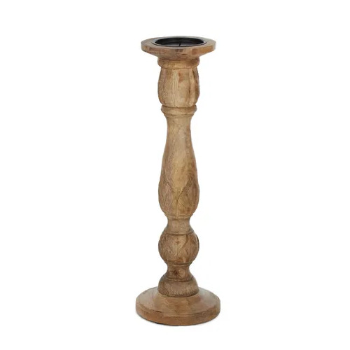 Coast to Coast Naya Wood Candleholder 15x46cm - Natural