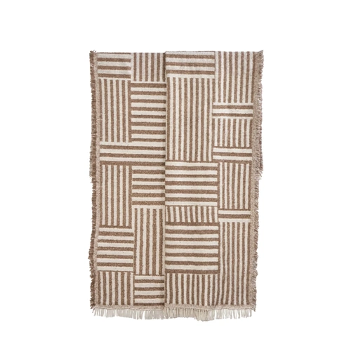 Amalfi Atlas Throw Ivory & Brown
