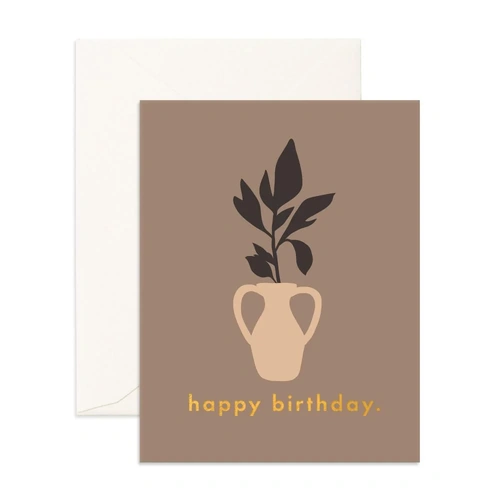 Fox & Fallow Birthday Lily Greeting Card