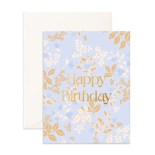 Fox & Fallow Greeting Card - Birthday Cornflower