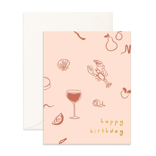 Fox & Fallow Birthday Long Lunch Greeting Card