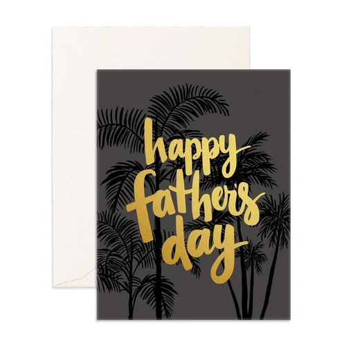 Fox & Fallow Father's Day Palms Greeting Card
