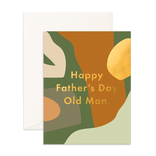 Fox & Fallow Father's Day Old Man Paint Greeting Card