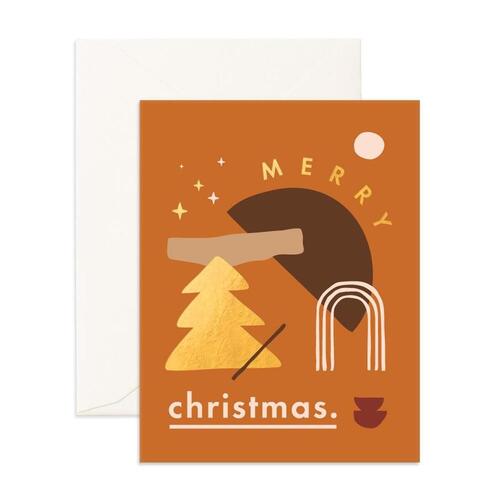 Fox & Fallow Christmas Composition Greeting Card