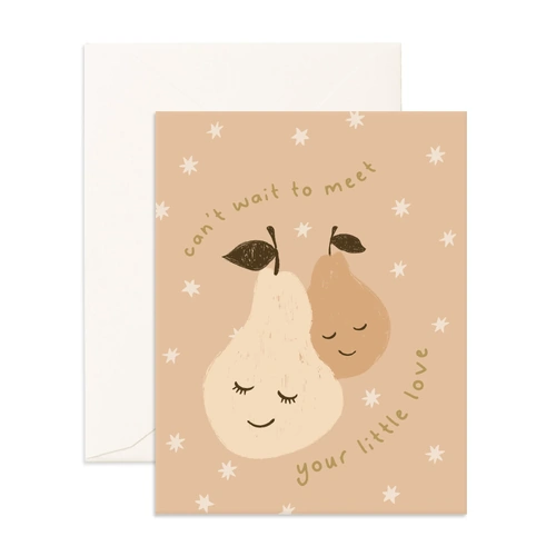 Fox & Fallow Meet Little Love Pear Greeting Card