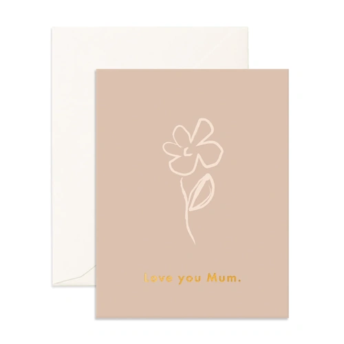 Fox & Fallow Love You Mum Jasmine Greeting Card