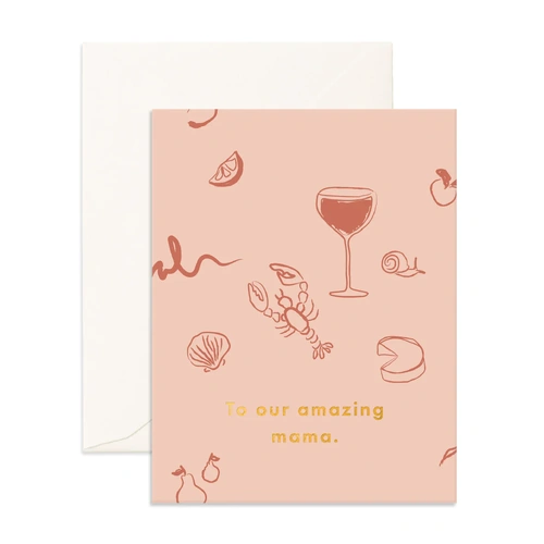 Fox & Fallow Amazing Mama Long Lunch Card